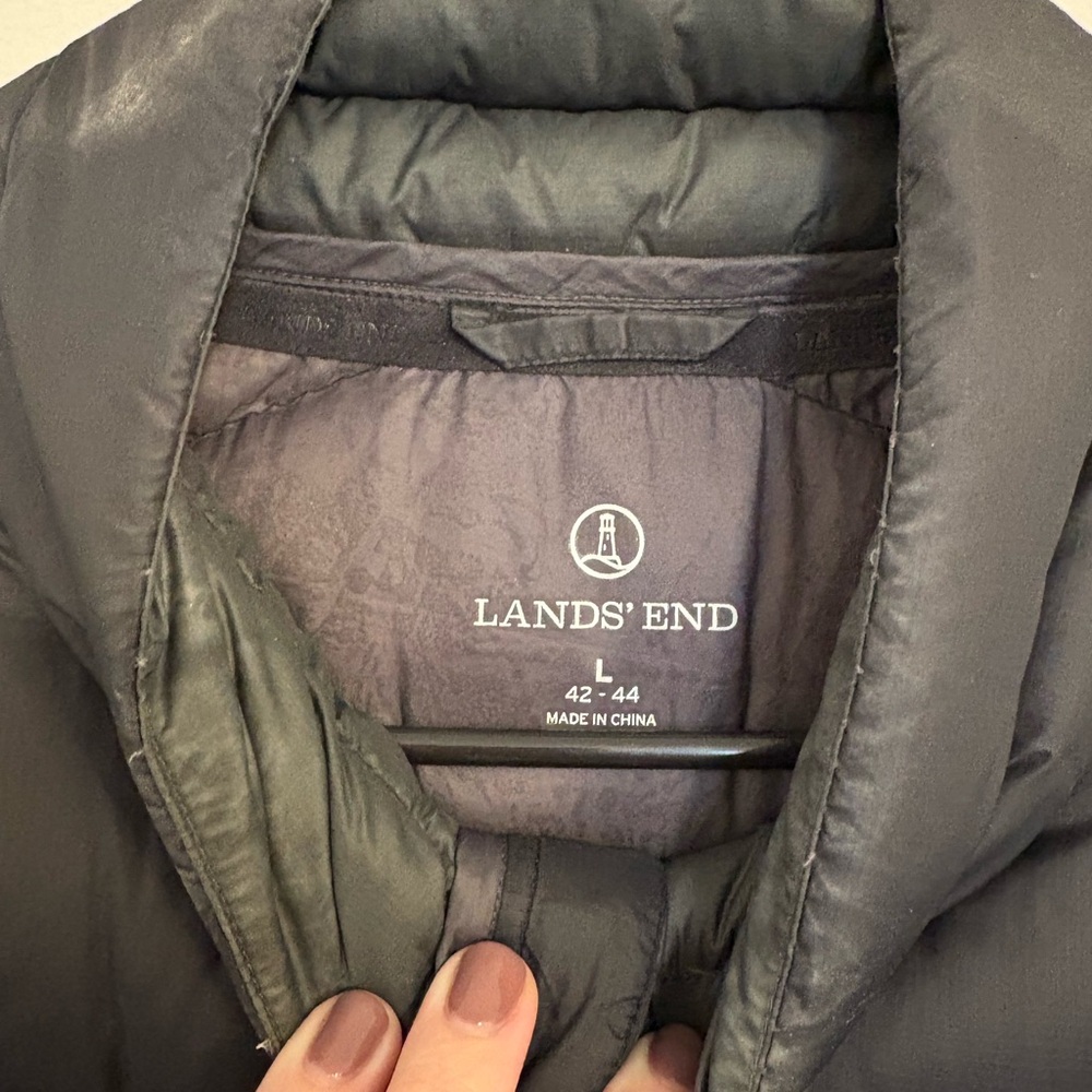 Lands End Puffer Vest View 2